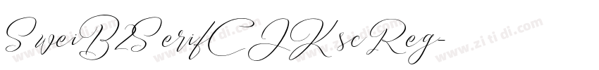 SweiB2SerifCJKsc Reg字体转换